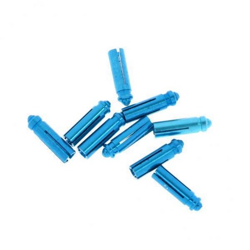 알루마이트 처리된 알루미늄 다트 플라이트 세이버/프로텍터 블루 9개 세트 3개, 9x2.5mm, 설명