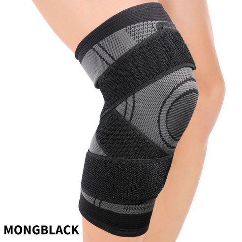몽블랙 무릎 보호대 스포츠 농구 테이핑 니슬리브 등산 헬스 스쿼트 트래킹 2종 택1 (2개입), 무릎보호대 KG1