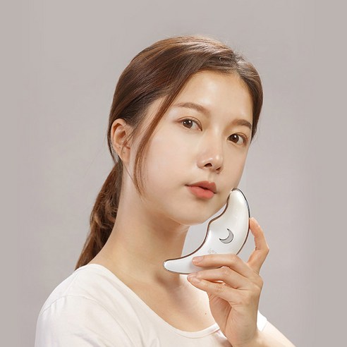 레츠퀸 갈바닉 승모근 경락 괄사 마사지기, F100, 핑크