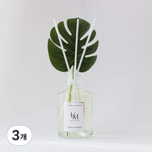 유멜 시그니처 디퓨저 200ml, 레몬버베나, 3개