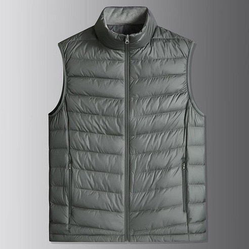 남성용 오리털조끼 역시즌 겨울 경량 다운자켓