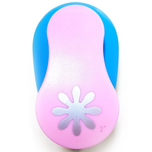 모양펀치 다꾸용품 특특대형 펀칭기 2인치 하트 별, 특특대_둥근꽃