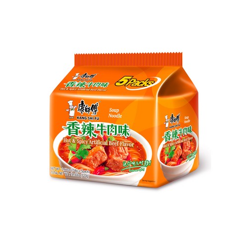 [공식수입인증정품] 캉스푸 향라우육향 라면 104g 5개