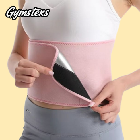 짐스터즈 뱃살 지방연소 다이어트 땀밴드, 1개, 핑크