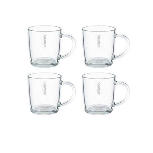 글라스락 내열강화 클래식 머그 360ml, 투명, 12개