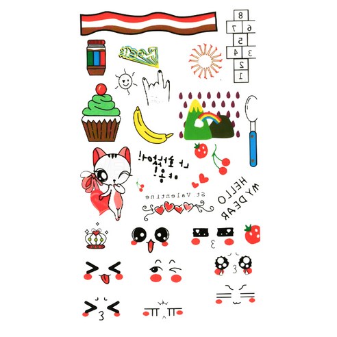 파티복닷컴 타투스티커 28종 세트, KT013X28