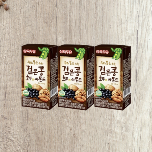 검은콩 호두와 아몬드 190ml 두유 베지밀 삼육두유, 23개