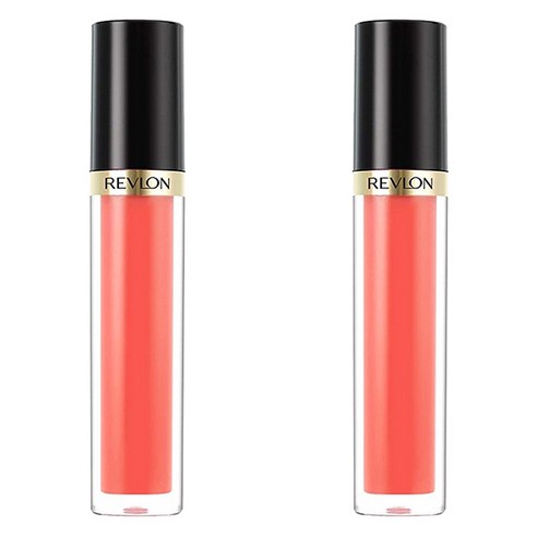 레브론 수퍼 러스트러스 립 글로스 3.8ml, Solar Coral, 2개