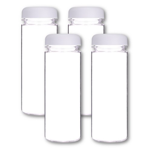 국산 트라이탄 물병 무지 마이보틀, 화이트, 500ml, 4개