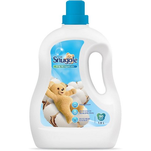 스너글 초고농축 섬유유연제 허거블 코튼 본품 1.8L 1개, 4L × 3개