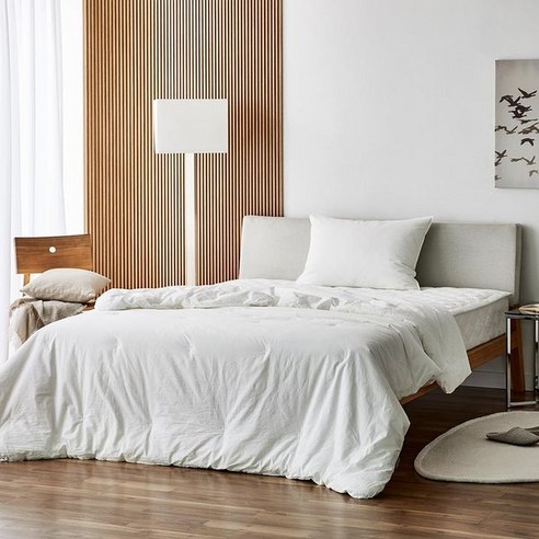 [모던하우스] 퓨어코튼 부드러운 60수 순면 차렵이불 Q 아이보리 CV0222164