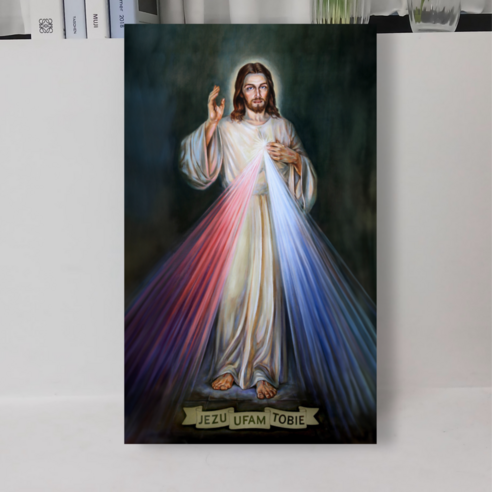 자비의 예수님, 영원한 위로를 담은 성화 이콘 액자 자비의예수님