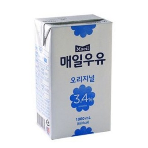 매일유업 매일우유 멸균우유 오리지널, 1000ml, 10팩