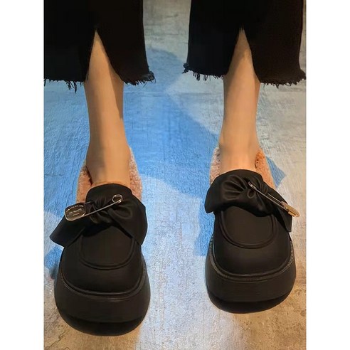 KORELAN잉글랜드 싱글 부츠 캐시미어 년 겨울 메탈 송편 두꺼운 밑창 구두 굽