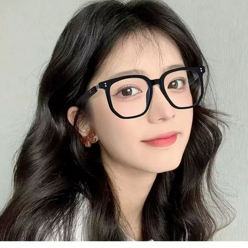 슈비코 긱시크안경 블루라이트 차단 안경 사각 뿔테 남자 여자 패션