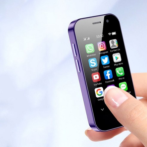 SOYES XS14 초미니 스마트폰 4G LTE 업무폰 사업폰 세컨폰, 기본, Purple 3GB 32GB