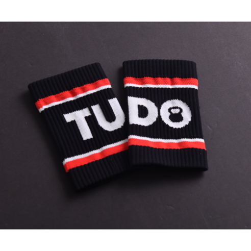 TUDO 투도 크로스핏 손목 아대 보호대 스웻 밴드 1+1, 2개, 4.Black/Red/White 