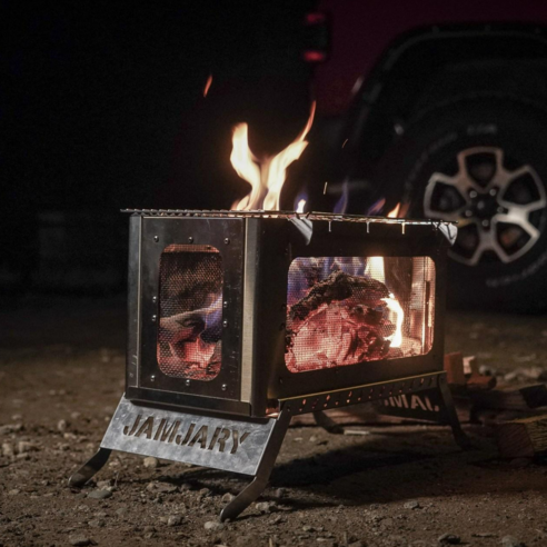 간편함과 활용성을 모두 갖춘 캠빌 접이식 화로대로 캠핑을 더 즐겁게!