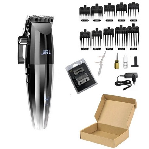 바디 드라이어 JRL 2020H 헤어 100% 전문 남성용 클리퍼 수염 트리밍 오리지널 전압 220V/전력 2000W, 56.2020C silver - Eu 플러그