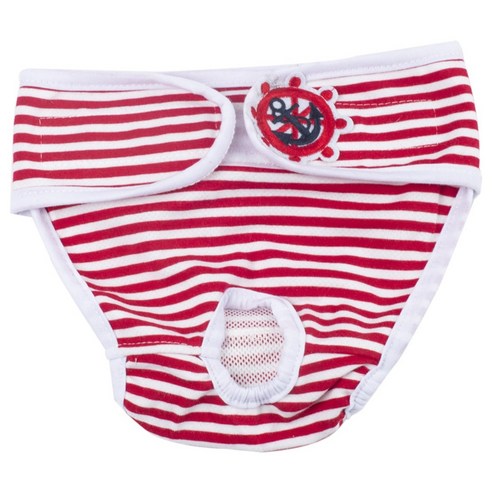 강아지 생리팬티 레드, XXL(55~65cm), 1개