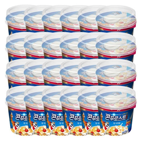 켈로그 콘푸로스트 컵 시리얼, 30g, 24개