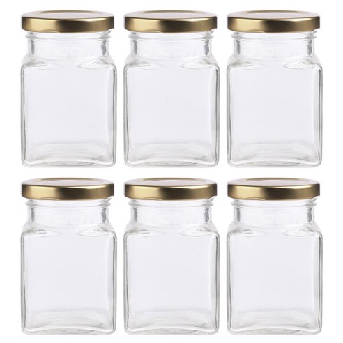 가인글로벌 허브150 유리병 러그캡 골드, 6개, 180ml