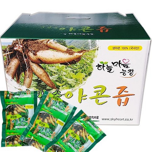 한국산 유기농 야콘즙 110ml 100팩 (100% 야콘 원액) 청원농장 한국산 유기농 야콘즙 110ml 100팩 (100% 야콘 원액) 청원농장
