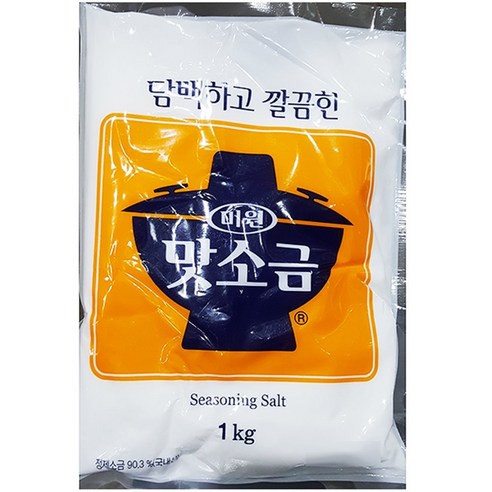 대상 미원 맛소금 1Kg 양념소금 조미소금 가공소금, 1개