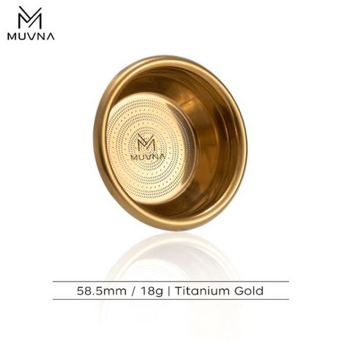 커피메이커 MUVNA 커피 에스프레소 필터 바구니 머신 핸들 추출 파우더 볼 정밀 51mm 18g, 06 58mm-18g-gold, 한개옵션1