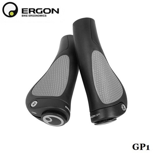 핸들바 산악 자전거 핸들 바 그립 ERGON GP1 GP3 GP5 엔드 마운트 클램프 인체 공학 고무 도로 사이클링 잠금, ERGON GP1 Grips, 1개