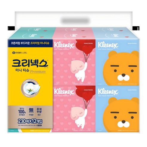 부드러운 일상, 크리넥스 카카오 미니 티슈로 시작하세요!