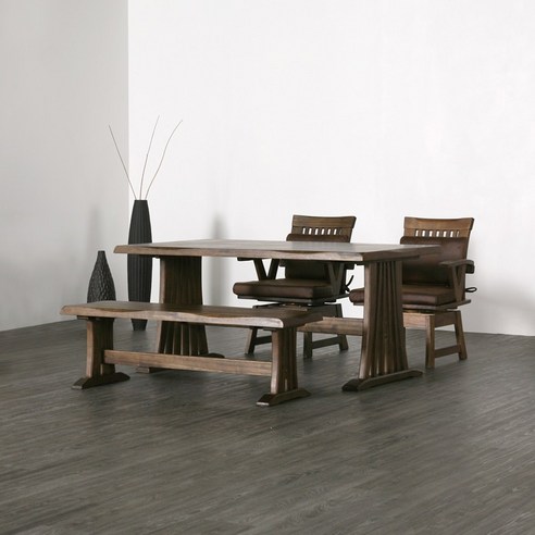 양성국갤러리 후코도 원목 4인 식탁세트 1500 (구성 선택) 테이블 벤치 소파 의자