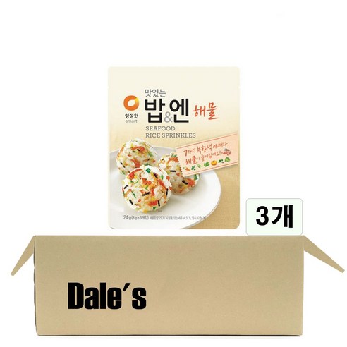 대상 청정원 맛있는 밥 & 엔 해물, 24g, 3개