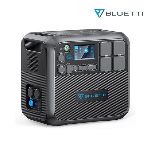 BLUETTI 블루에티 AC200MAX는 캠핑용 앱 컨트롤과 휴대성이 뛰어난 초대용량 확장형 보조 배터리입니다.