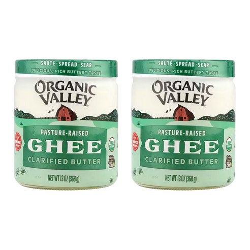 (오플닷컴) Organic Valley 퓨리티팜스 무염 기 버터 정제 목초 Ghee Butter 오가닉밸리 빠른직구