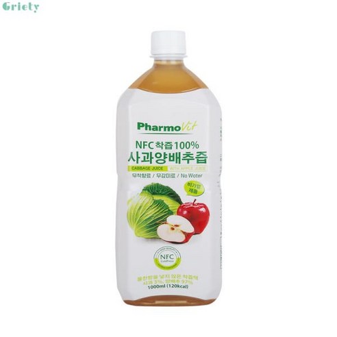 파모빗 사과 양배추 100 NFC 저온착즙, 6개, 1L