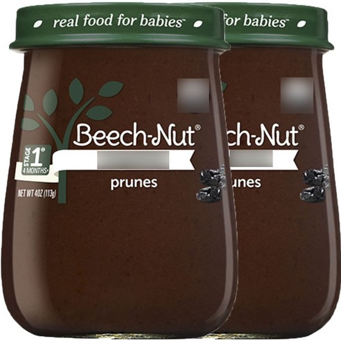 비치넛 과일 퓨레 113g, 2개, Prunes (건자두)