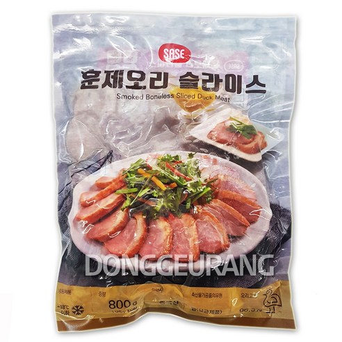 사세 훈제오리 슬라이스 /냉동, 800g, 15개