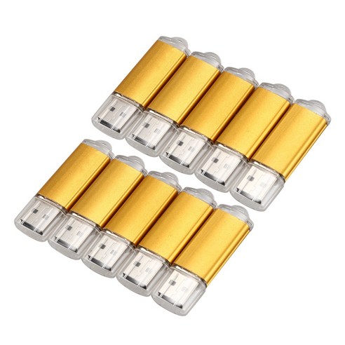 10 x 512MB 메모리 스틱 USB 플래시 드라이브 USB 플래시 드라이브 USB 2.0 골드, 금, 하나