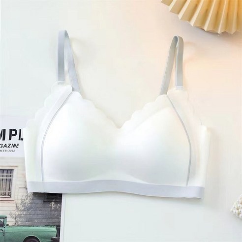 원활한 삼각형 컵 작은 가슴 누드 속옷 스틸 링 슬링 내부 스포츠 브래지어 여성 정장 얇은