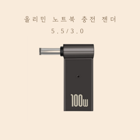 올리민 USB3.1 C타입 PD to DC 변환 노트북 충전 젠더, 12.  PD to DC, 1개