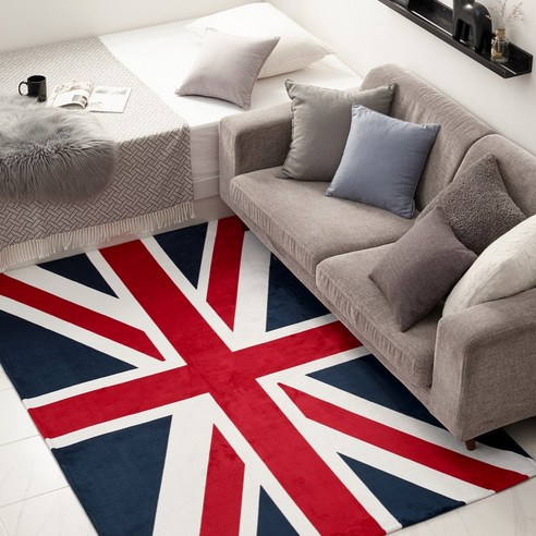 영국 감성과 포근함의 완벽 조화, 모두의러그 유니언잭 극세사 러그