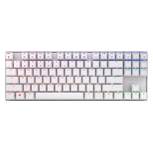 CHERRY TKL 기계식 무선키보드, 화이트, MX 8.2, 흑축