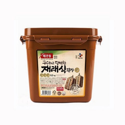 해찬들 재래식된장(골드) 6.5kg 식당용 대용량, 3개