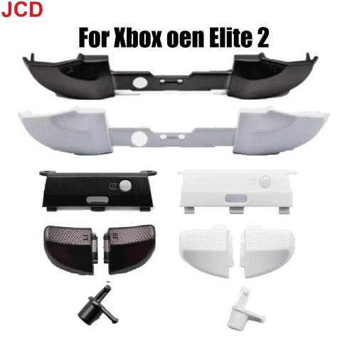 Xbox one Elite 시리즈 2 용 JCD 컨트롤러 RB LB 범퍼 RT LT 트리거 버튼 거치대 수리 부품 게임 교체 액세서리, [01] Black LTRT key