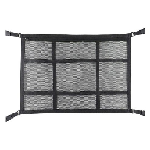밴 캠핑을 위한 자동차 천장 화물 그물 포켓 자동차 보관 메쉬 주최자, 녹색, 54cmx80cm, 폴리에스테르, 1개