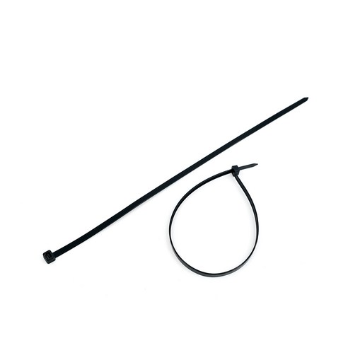 Kimspp 케이블타이 6x350mm 블랙 케이블밴드 타이밴드 전선정리 배선정리, 1개