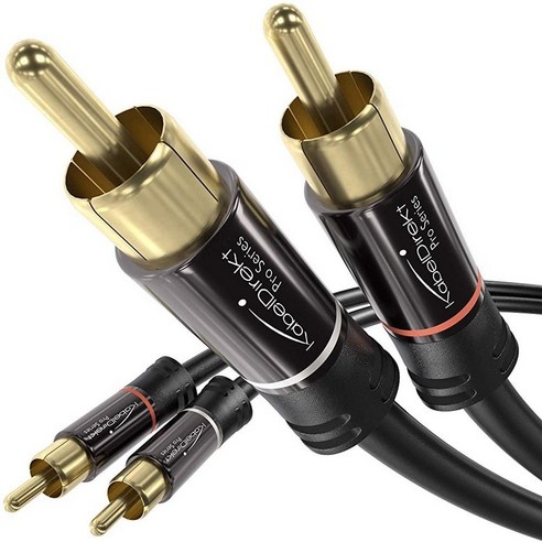 OFC RCA-1M 카나레 OFC RCA 스피커케이블, 1개 포노케이블 10 CableDirect – 6ft RCAphono 케이블 2x2 플러그 스테레오 오디오 실질적인 방부 및 무결점 음질동축 서브우퍼ampHiFi 홈 시네마블루레이 아날로그 디지털, 10 feet