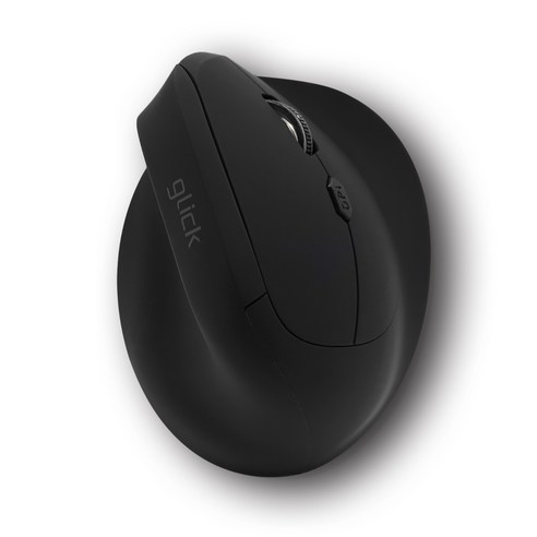 지클릭커 오피스프로 에르고 버티컬 인체공학 손목보호 블루투스 무선 무소음 마우스 자동절전 OP70 블랙