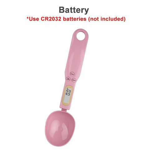 [ZL] 500g 디지털 측정 숟가락 LCD 디스플레이 주방 전자 음식 밀가루 규모 도구 0.1g/0.01oz 우유 커피 차에 대 한 정확한, Pink(Battery), 0.5-500g